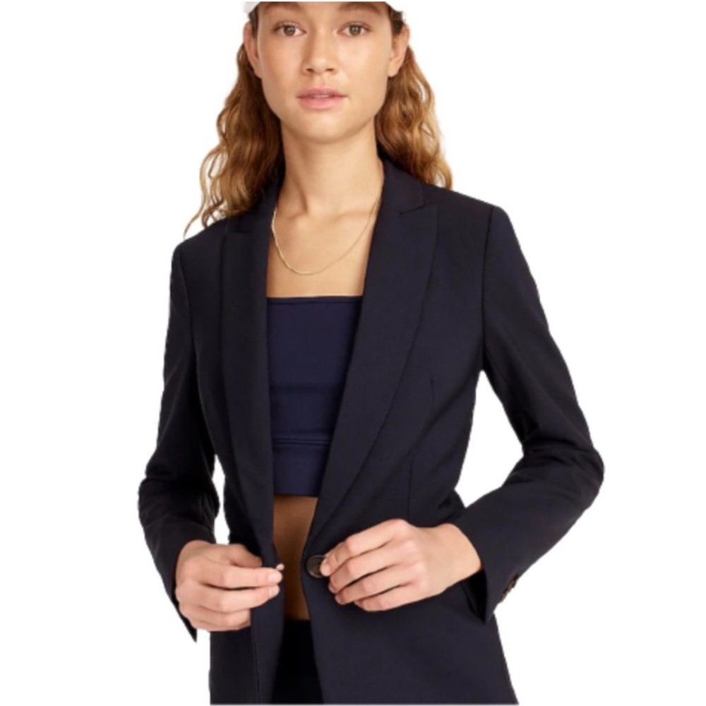 J. Crew Parke blazer in Italian stretch wool in Navy size 00